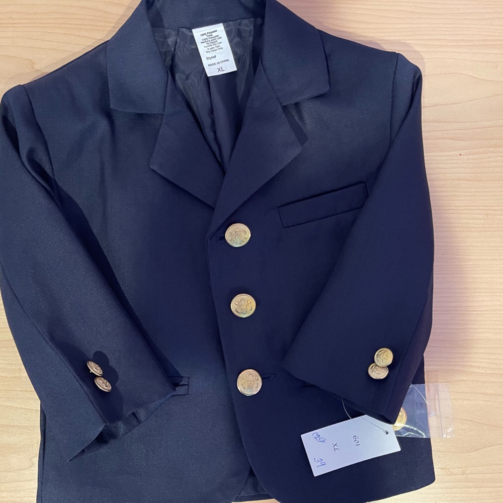 Boutique toddler navy lined blazer